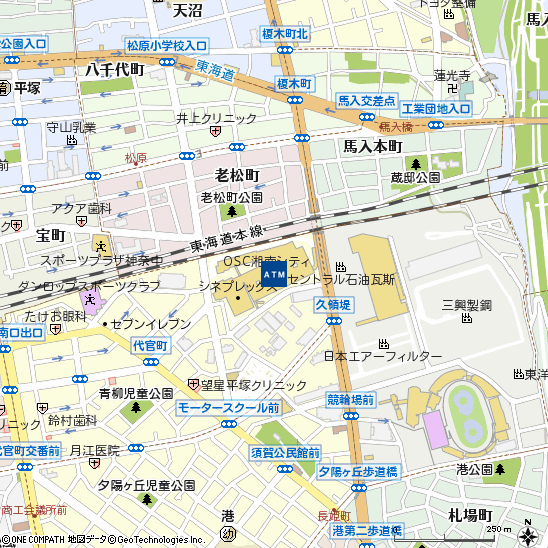 ＯＳＣ湘南シティ付近の地図